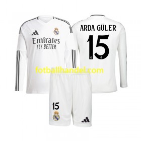 Barn Fotballdrakter Real Madrid Arda Guler 15 Hjemme 2024-25 Langermet